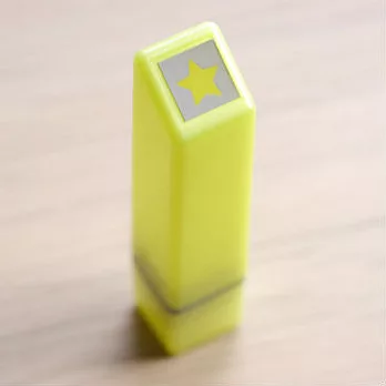 【KODOMO NO KAO】Magical 螢光浸透印章_星星(黃)