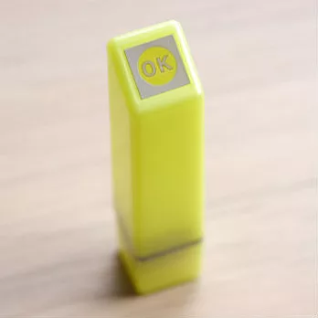 【KODOMO NO KAO】Magical 螢光浸透印章_OK(黃)