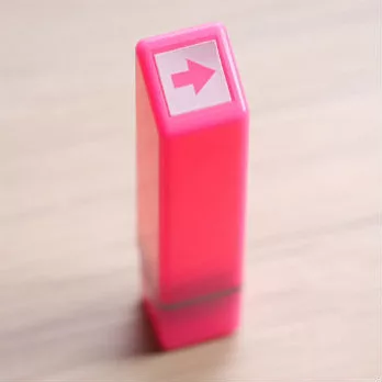 【KODOMO NO KAO】Magical 螢光浸透印章_箭頭(粉紅)