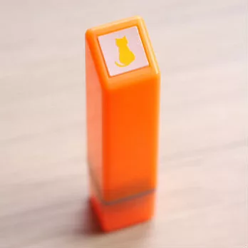 【KODOMO NO KAO】Magical 螢光浸透印章_貓咪(橘)