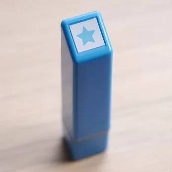 【KODOMO NO KAO】Magical 螢光浸透印章_星星(藍)