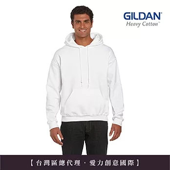 GILDAN 總代理-100%美國棉~亞規連帽T恤 ~XS白色