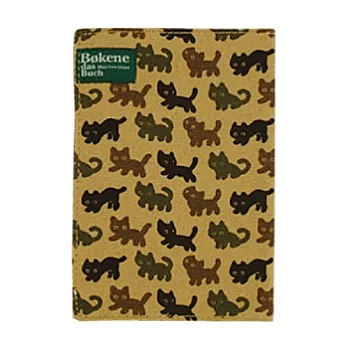 【L’ABSURDE】俏皮貓咪純棉書衣(棕)