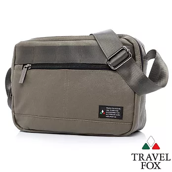 Travel Fox 旅狐波維側背包(iPad可入)(灰綠)(TB663-17)灰綠色