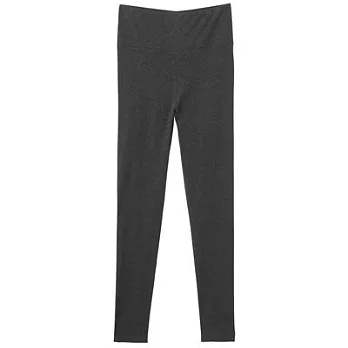 [MUJI 無印良品]女棉混羊毛彈性保暖高腰全長緊身褲XL深灰