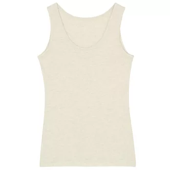 [MUJI 無印良品]女棉混羊毛彈性保暖坦克背心M粉米