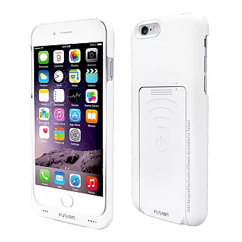 【Fusion】iPhone 6 Plus QiPMA雙模高速無線充電手機殼白