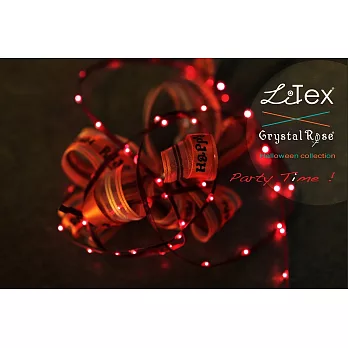 《LITEX》風靡歐美。台灣新創意-會發光的LED緞帶 (橘燈鮮粉紅帶)
