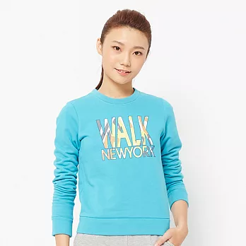 AIRWALK-刷毛圓領TL藍