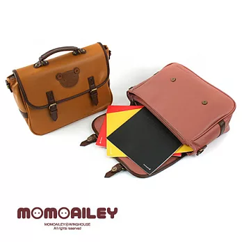 Momoailey【韓國進口】 Momo Belt Coloration Cross 人造皮革包【2色選】MA025深粉色