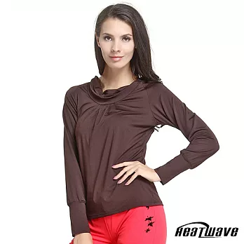 Heatwave 機能瑜珈/韻律服-長袖-動感媚咖-60204L-咖啡