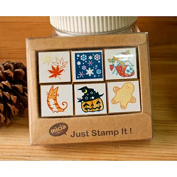 Micia六入聖誕限定印章組C6S20