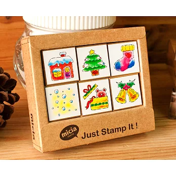 Micia六入聖誕限定印章組C6S15