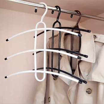 多功能三件式魔術衣架3入組安逸白