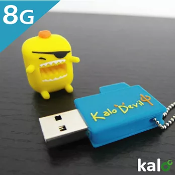KALO 卡樂創意 造型隨身碟USB 聖誕交換禮物-8GB黃惡魔海盜