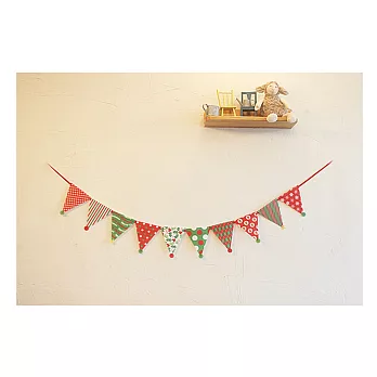 聖誕風派對三角旗DIY材料包