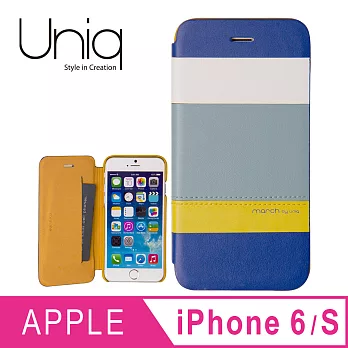 UNIQ March iphone 6/6s真皮皮套沁藍微風