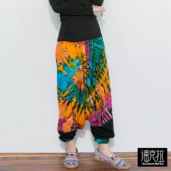 【潘克拉】視覺全染飛鼠褲-FREEFREE彩色