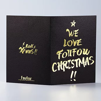 《FOUFOU》聖誕燙金卡片 - Foufou Christmas
