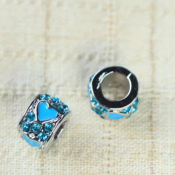 璀璨的海洋之星配件‧輕靈之森療癒系藍心*2