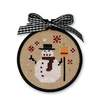 [Xiu Crafts]繡/ 3吋繡框材料包/雪人