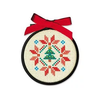 [Xiu Crafts]繡/ 3吋繡框材料包/快樂聖誕