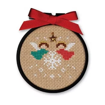 [Xiu Crafts]繡/ 3吋繡框材料包/雪花天使