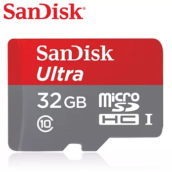 【SanDisk】Ultra microSD UHS-I 32G 記憶卡(讀取速度每秒80MB)