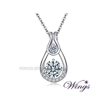 Wings 風華 八心八箭進口方晶鋯石美鑽項鍊