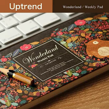 Uptrend Wonderland│ Weekly Pad電腦週記本‧月光小熊