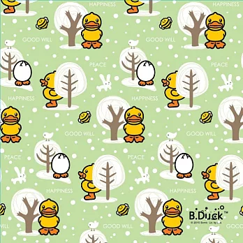 日本Pikka Pikka世界最細纖維毛孔潔淨布 /黃色小鴨B.Duck _繽紛聖誕雪地