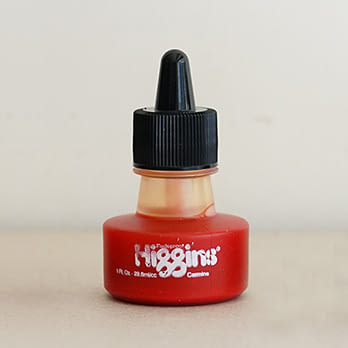 HIGGINS專業墨水 顏料系防水胭脂紅29.6ml