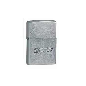 ZIPPO 21193 浮雕ZIPPO字體霧銀色