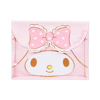 《Sanrio》美樂蒂大臉A4文件袋(緞帶)