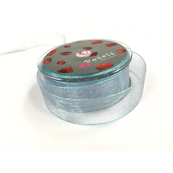 【Crystal Rose緞帶專賣店】Petals緞帶刺繡 - 15mm雙色雪紗帶#46