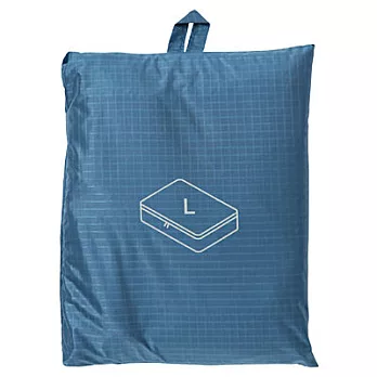 [MUJI無印良品]滑翔傘布旅行分類可折收納袋/大藍40×53×10cm藍