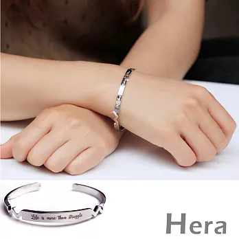 【Hera】赫拉 歐美風英文字母開口手環/手鐲-二色(銀色)