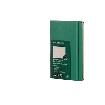 MOLESKINE 日程系列/2016-17年18M週記本/13*21/大型LARGE/