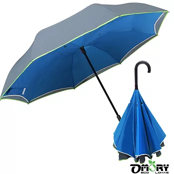 【OMORY】抗UV雙層反向傘/反摺傘(7色)深灰