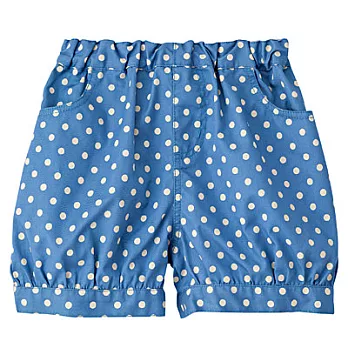 [MUJI無印良品]幼兒棉混高密織水玉短褲天空藍紋樣80天空藍紋樣