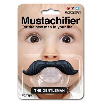 [美國Mustachifier] 安全無毒鬍子嬰兒奶嘴-紳士鬍