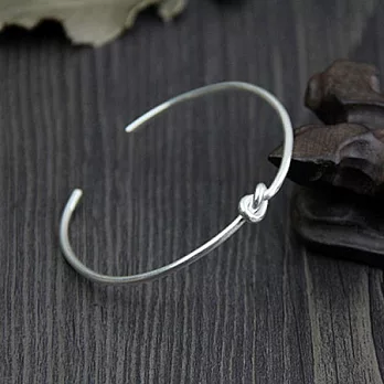 AmaZing 復古簡約白銅鍍古銀手工同心結手環