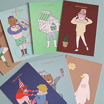 CBB 插畫明信片組(8入)-02