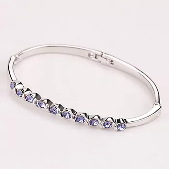 AmaZing 似水流年-歐美風繽紛嫩粉水晶手環 (4色可選)藕荷紫