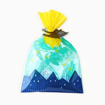 【AIUEO】禮物包裝袋5入(S)(夜晚貓咪)