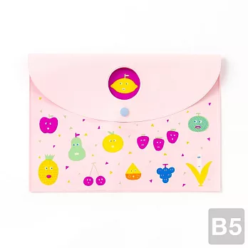 【AIUEO】B5文件收納袋(呆萌蔬果)