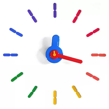 【On-Time Wall Clock】牆上貼・時鐘-Rainbow