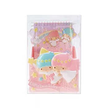 《Sanrio》雙星仙子桌上小物收納盒附便條本(氣球樂園)