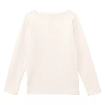 [MUJI無印良品]女有機棉粗織長袖T恤S原色