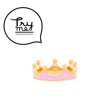 Try Me 公主皇冠尾戒粉紅色